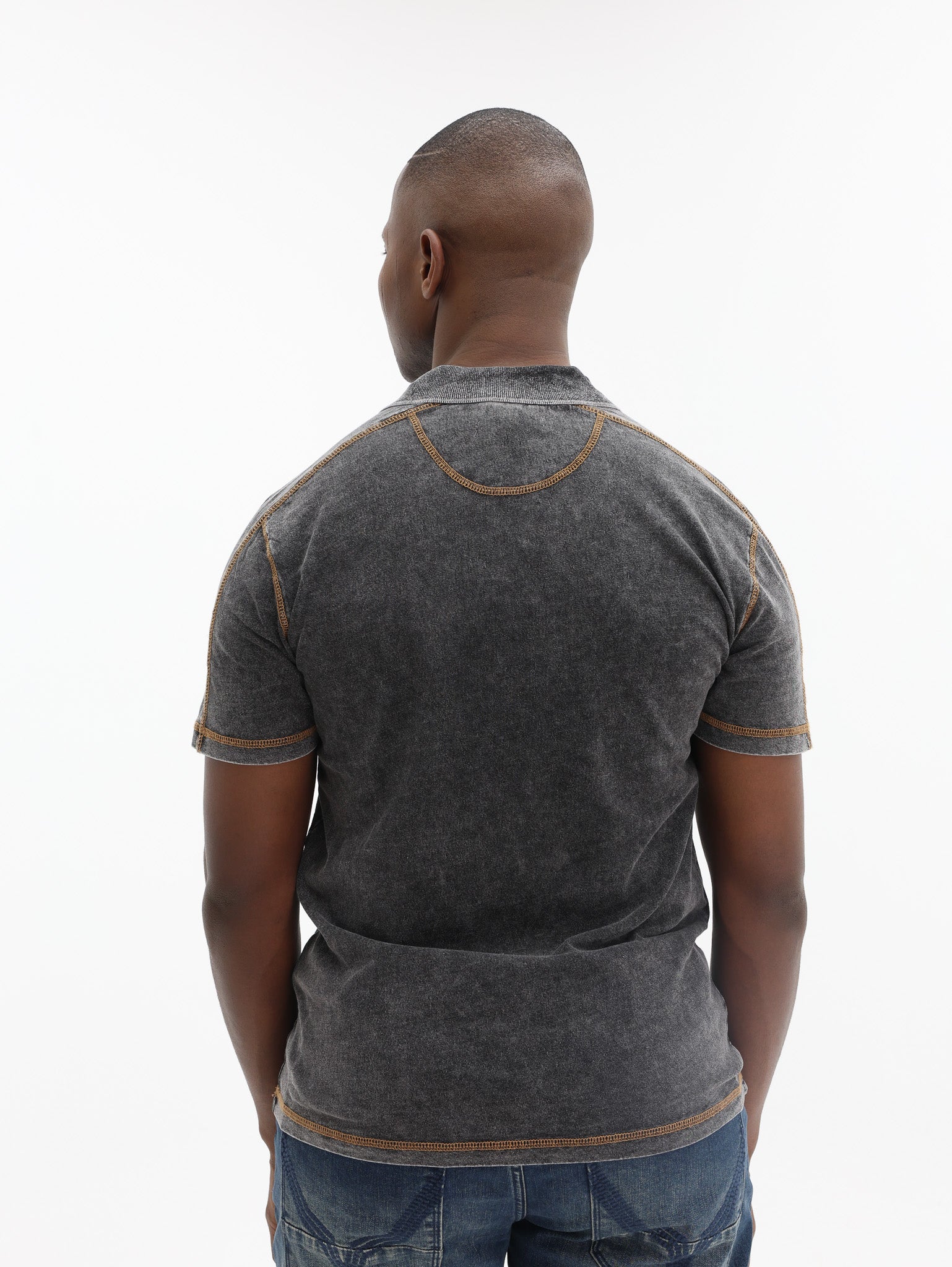 Diesel Golfer Top Stitch Washed Black